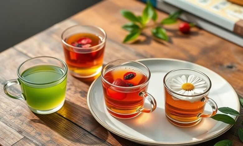 Combos de receitas de chás funcionais